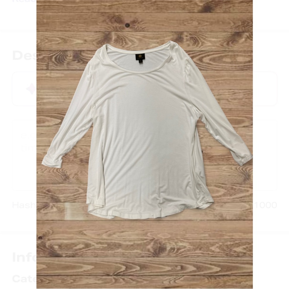 Elegant White Top size XL